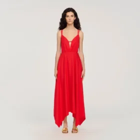 Asymmetric maxi dress