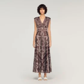 Bandana-print maxi dress