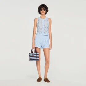 Beaded crochet top