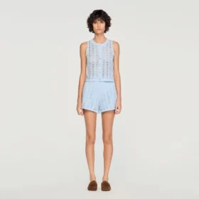 Beaded crochet top