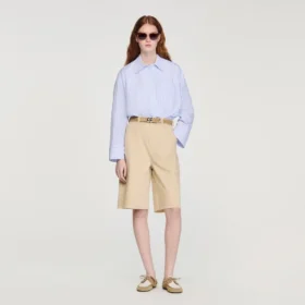 Cotton Bermudas with flower details