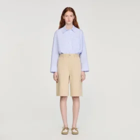 Cotton Bermudas with flower details