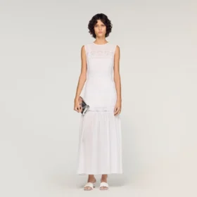 Crepon maxi dress