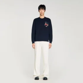 Embroidered horse sweatshirt