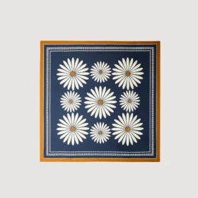 Floral silk scarf