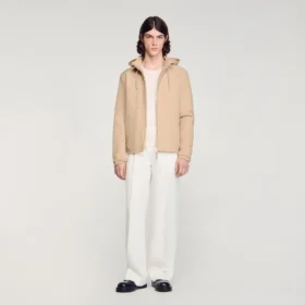 Hooded zip-up jacket