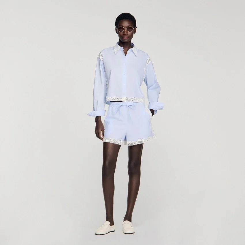 Lace detail shirt Lace detail shirt