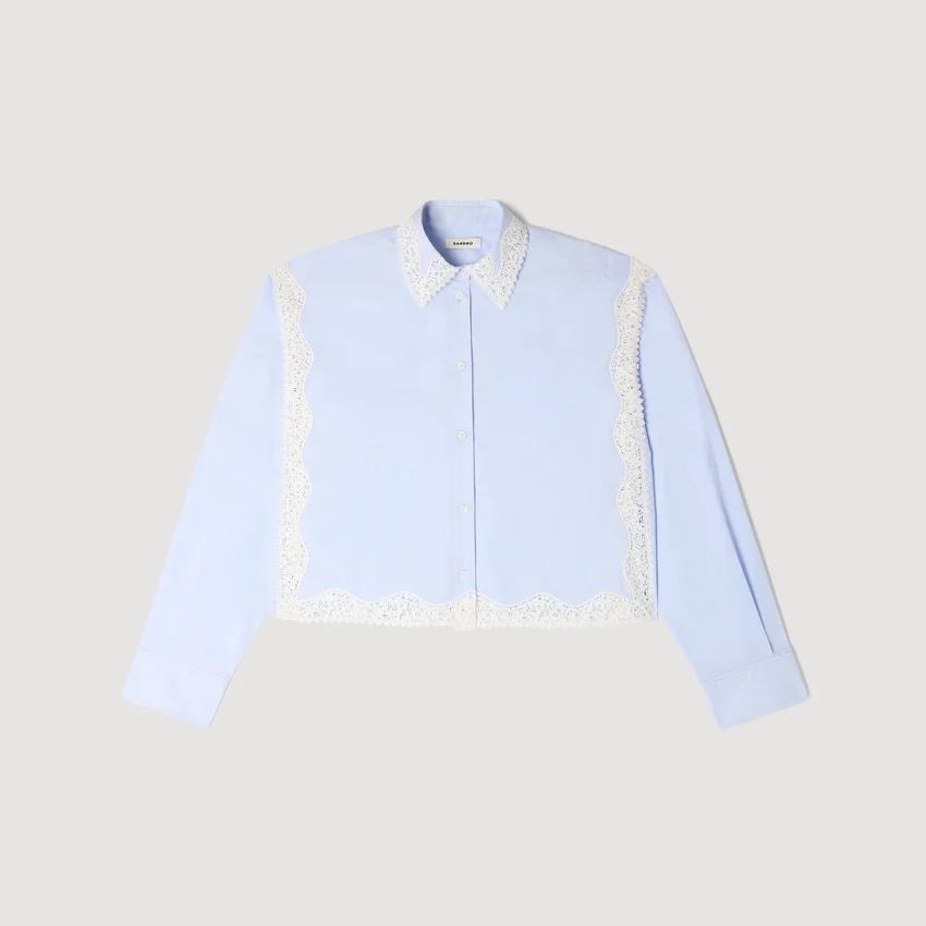Lace detail shirt Lace detail shirt