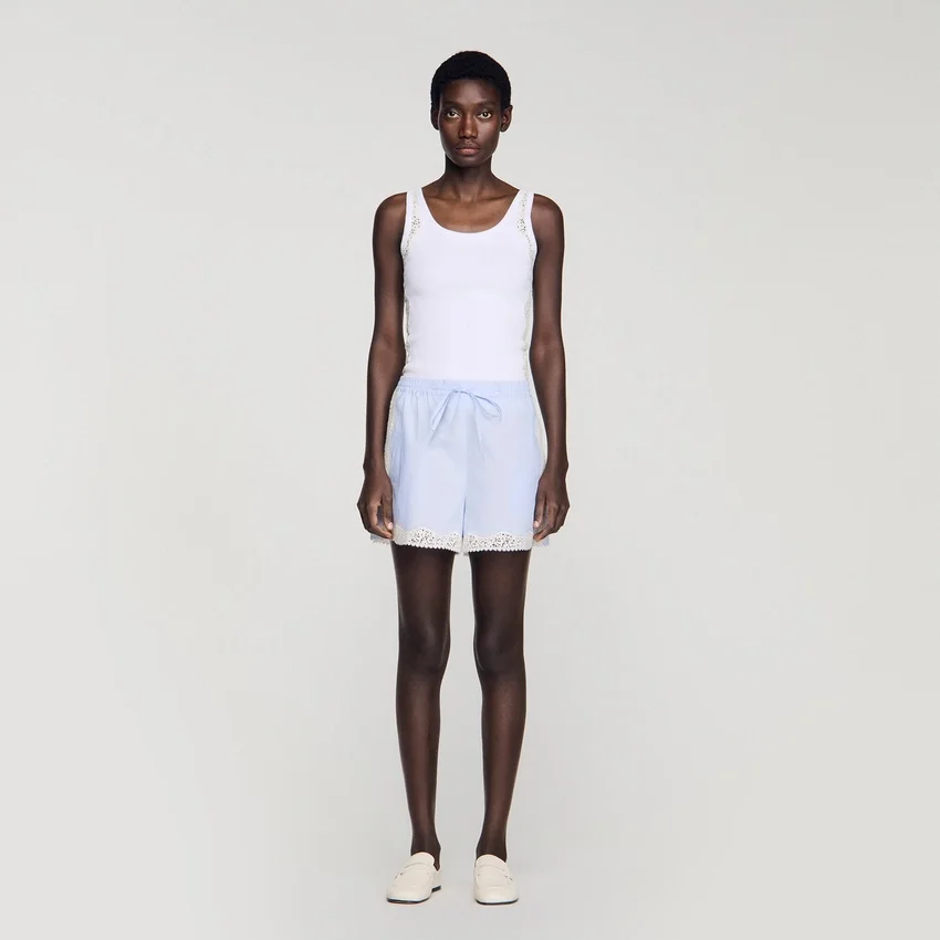 Lace detail shorts Lace detail shorts