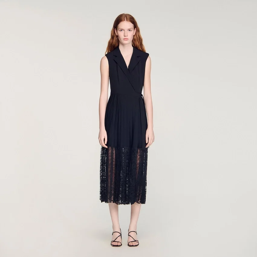 Lace pleated midi dress Lace pleated midi dress