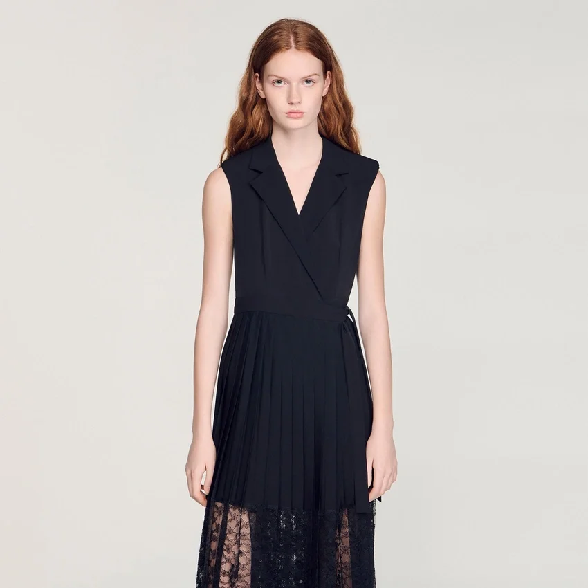 Lace pleated midi dress Lace pleated midi dress