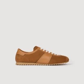 Leather and suede low-top sneaker Leather and suede low-top sneaker