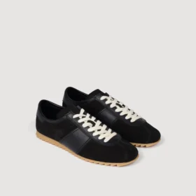 Leather and suede low-top sneakers Leather and suede low-top sneakers