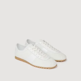 Leather and suede low-top sneakers Leather and suede low-top sneakers