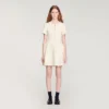 Pointelle knit mini dress Pointelle knit mini dress