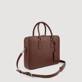 Reconstituted leather briefcase