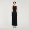 Rhinestone flower print maxi dress Rhinestone flower print maxi dress
