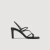 Sandals with narrow straps