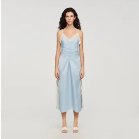 satin effect maxi dress with straps 2 280x280 - Satin-effect maxi dress with straps