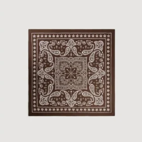 Silk bandana print scarf