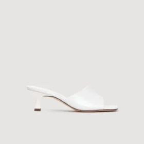 Smooth leather heeled mules Smooth leather heeled mules