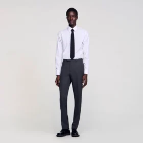 Wool suit trousers